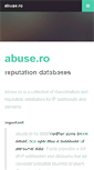 Mobile Screenshot of abuse.ro