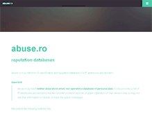 Tablet Screenshot of abuse.ro